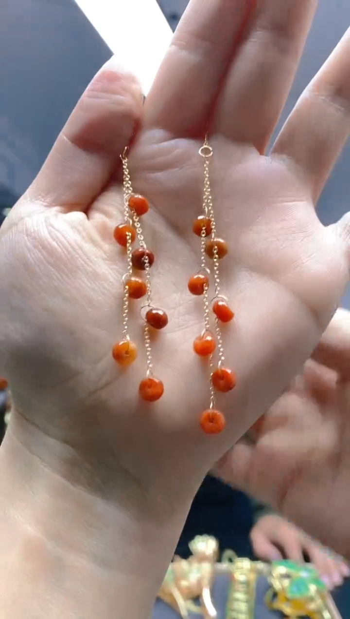 【闪购商品】翡翠耳饰合金0297翡翠耳线