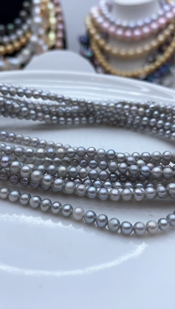 【闪购商品】淡水珍珠颈饰钛钢48