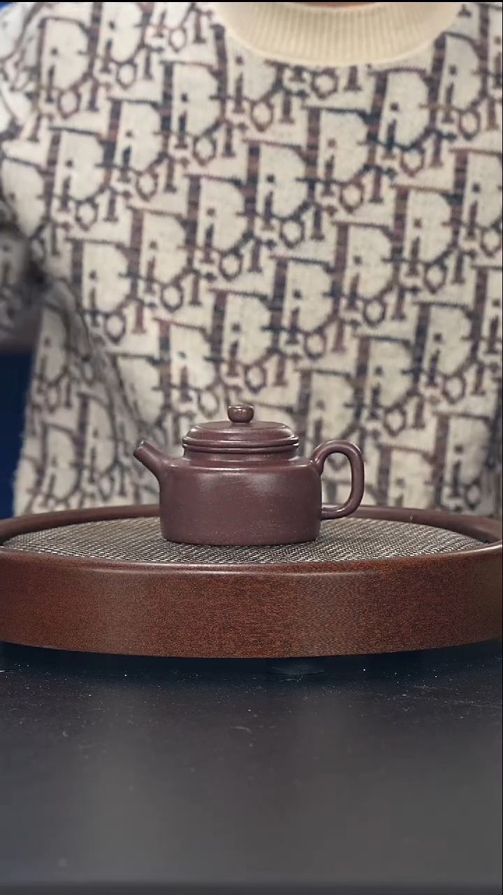 茶壶紫砂德中-千禧紫泥-全手工无添加-190cc