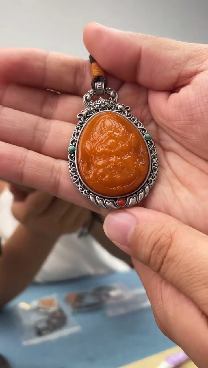 银S925镶嵌蜜蜡珠宝奇石假一罚十，发一件