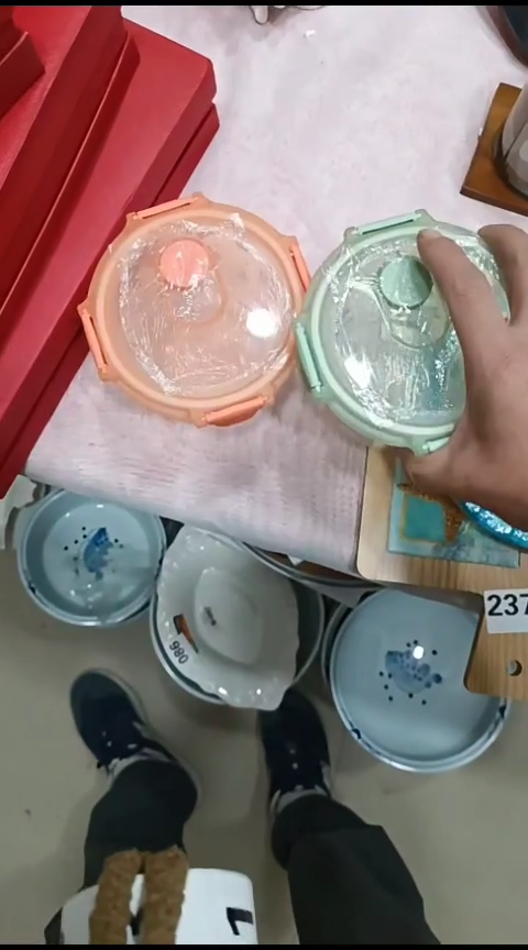 瓷700毫升玻璃盒二个装