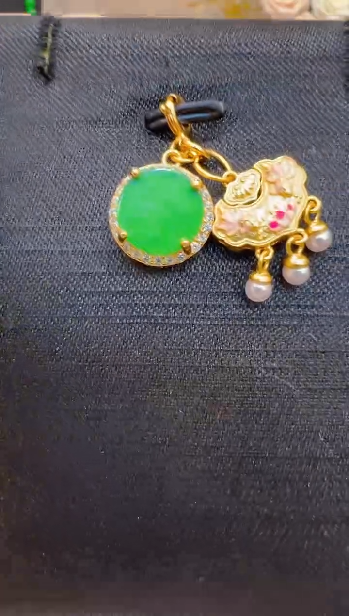 翡翠银S925镶嵌吊坠(不含链)多样性团购发一件