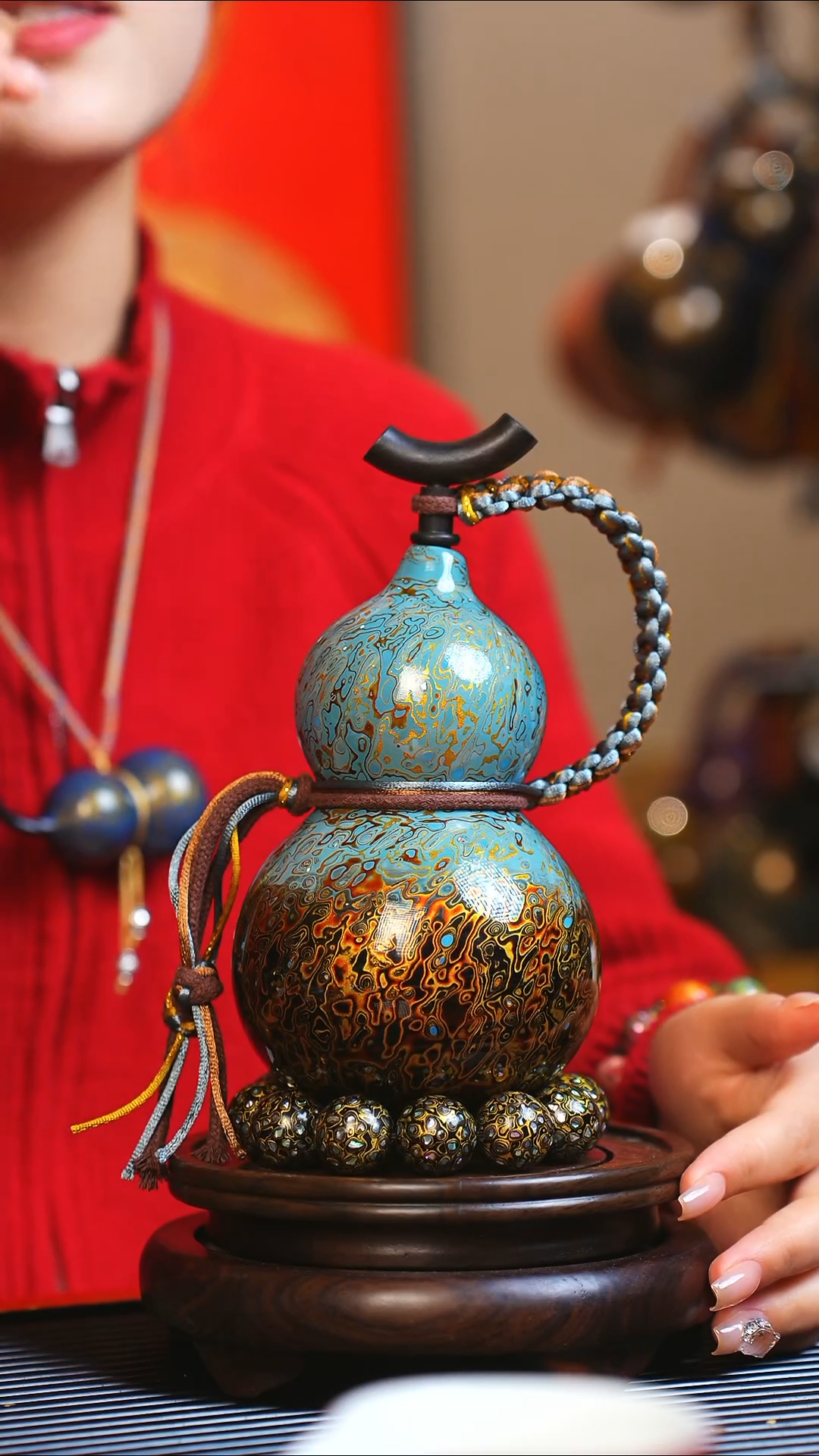 【闪购商品】JP134大师姐臻选非遗大漆酒葫芦