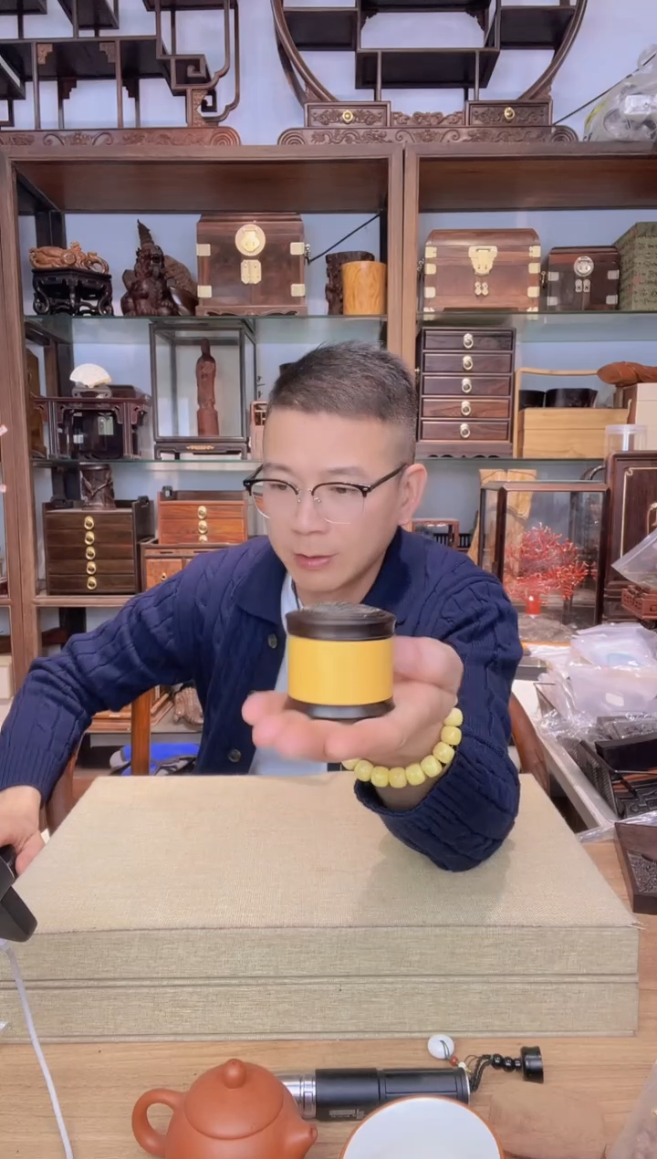 乌木类书架039葫芦皮虫盒