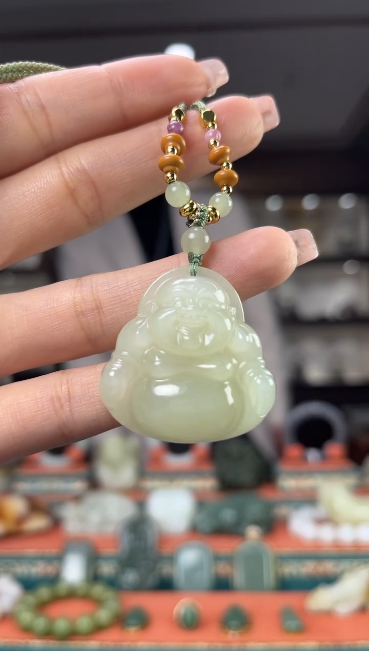 【闪购商品】和田玉颈饰未镶嵌佩佩35mm左右