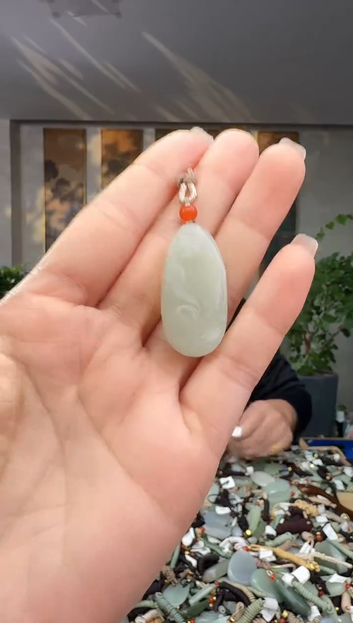 颈饰未镶嵌和田玉拍一发一多样性发货