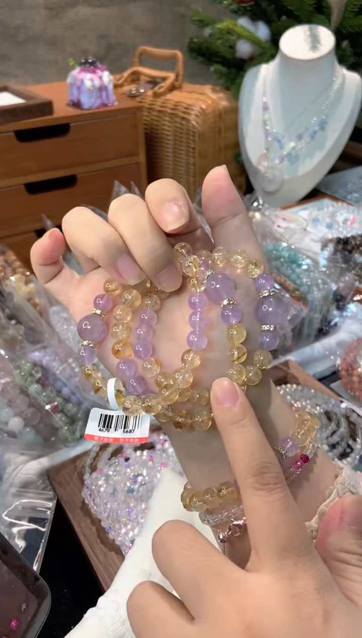未镶嵌手串水晶孤品捡漏均匀瑕疵介意勿拍