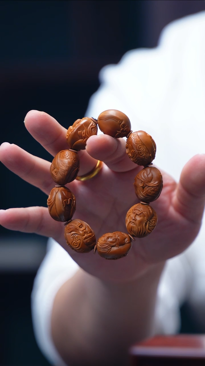 【闪购商品】橄榄核手串/手链谢心阳【关公】