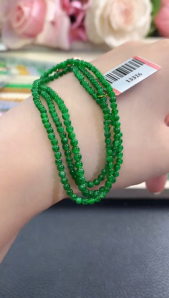 未镶嵌手串翡翠c107