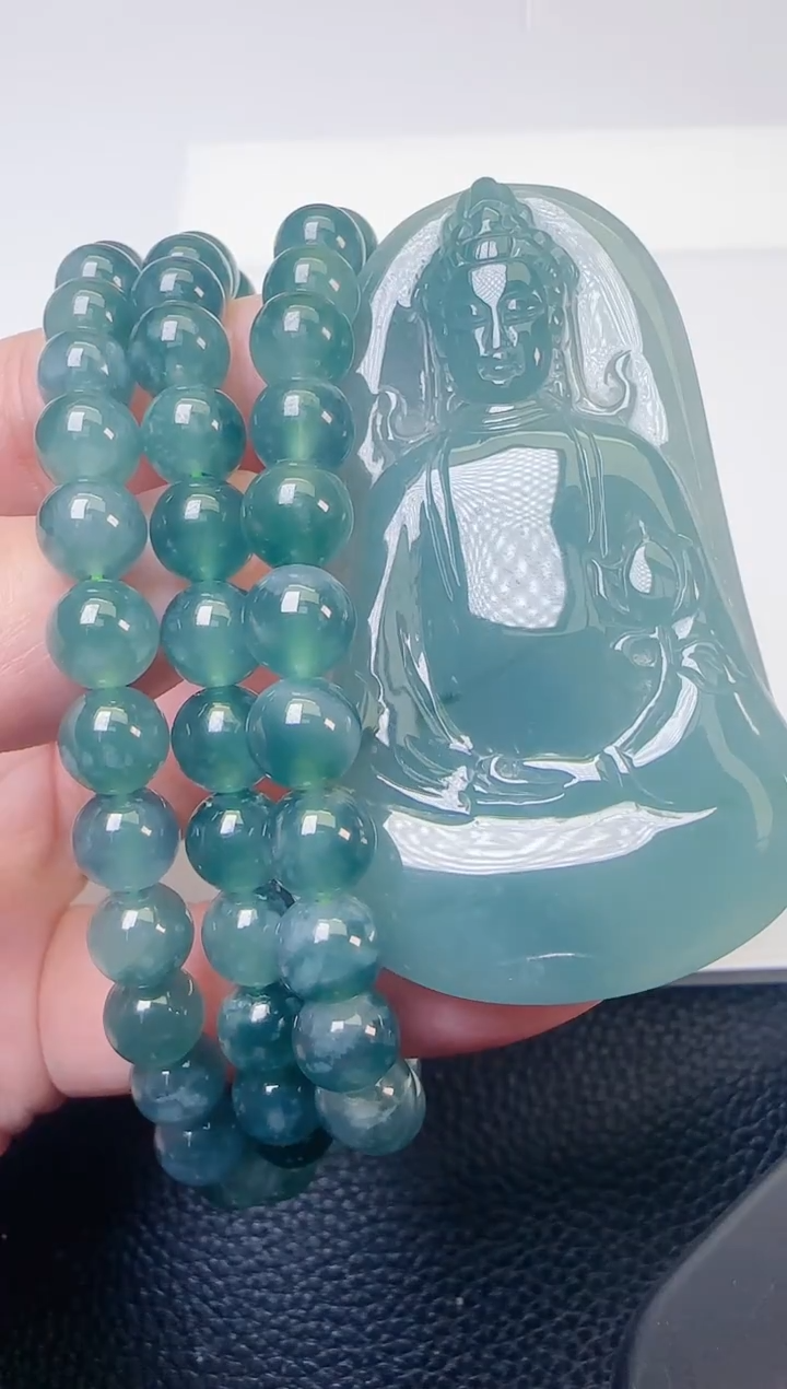 颈饰未镶嵌翡翠天然A货翡翠  多样性随机发其一