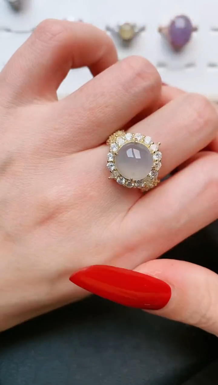 【闪购商品】翡翠戒指银S925镶嵌.....