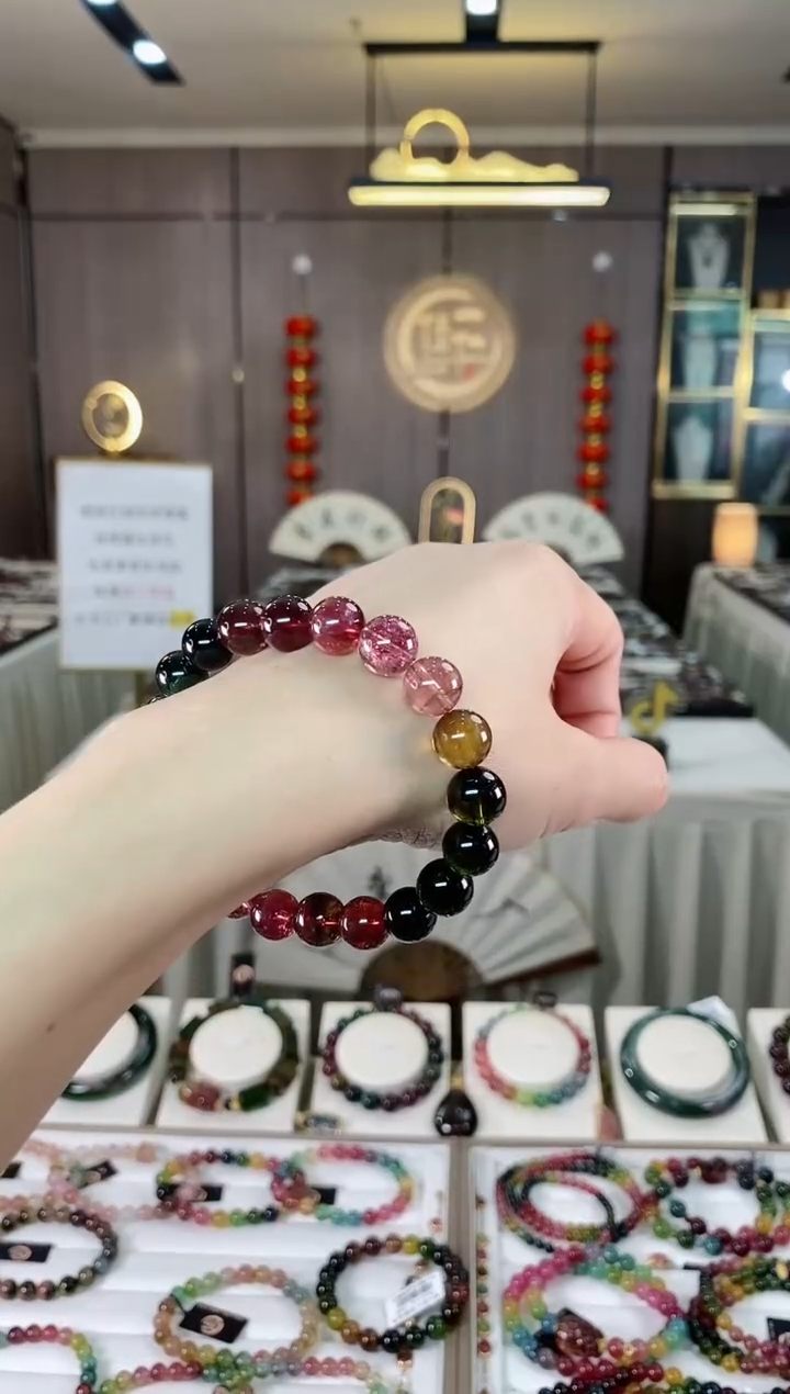 【闪购商品】碧玺单圈手串9mm+未镶嵌（多样性发一条）hon