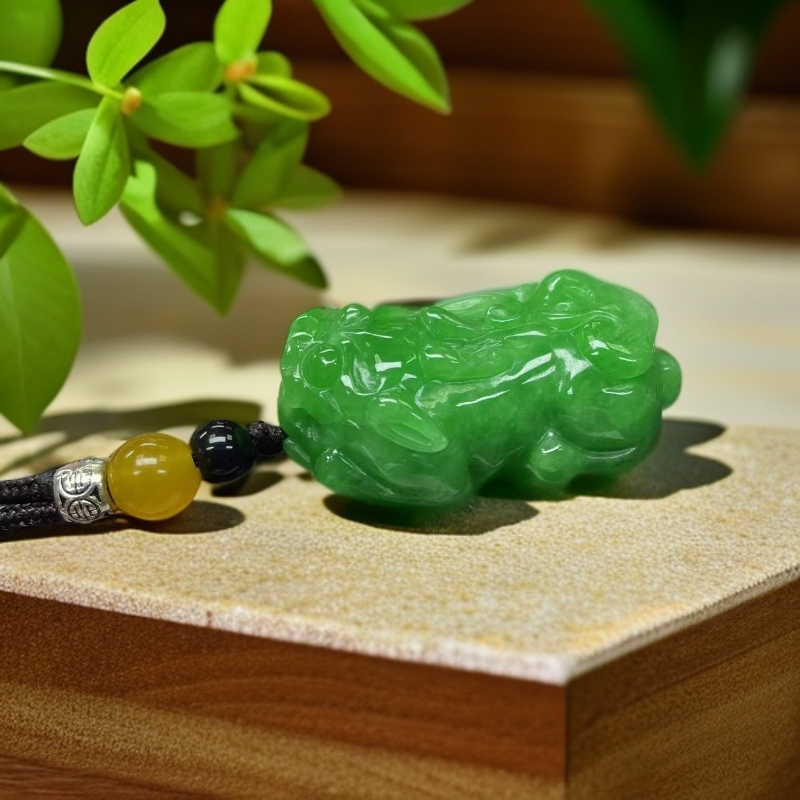 【大喜儿】阳绿皮休带绳吊坠-QW1730多样性发一