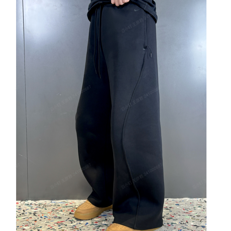 【滔搏联动】NIKE耐克中性OVERSIZED直筒百搭ins黑色长裤HV6542-010