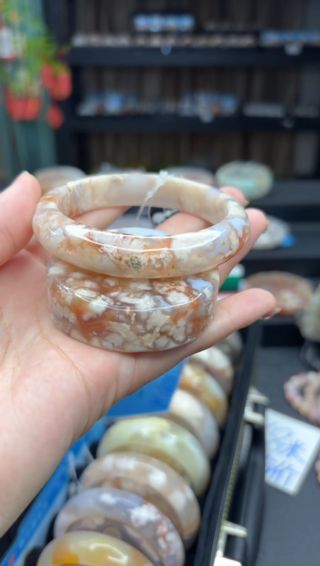 【闪购商品】石英质玉手镯未镶嵌727（58圈赠送镯心）