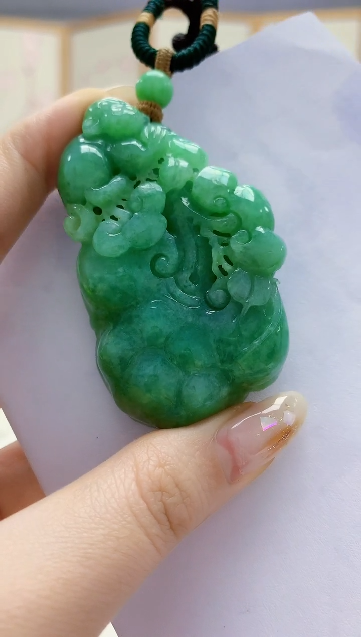 未镶嵌定制翡翠3099jw-毛货挂件69