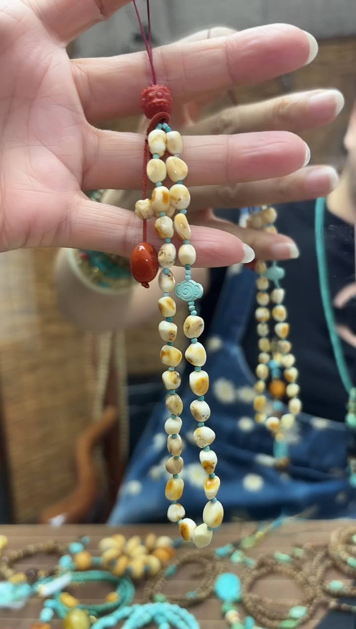 蜜蜡颈饰未镶嵌多样性发一件设计款
