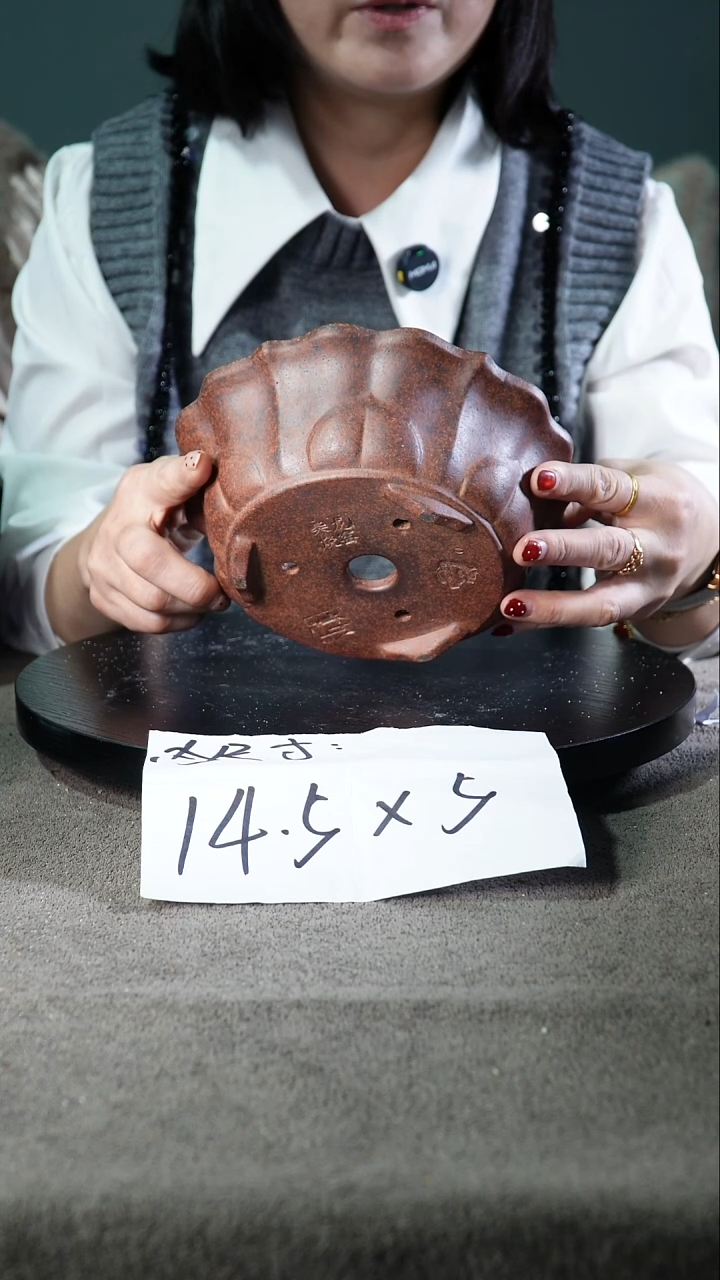 宜兴紫砂花盆小盆盆