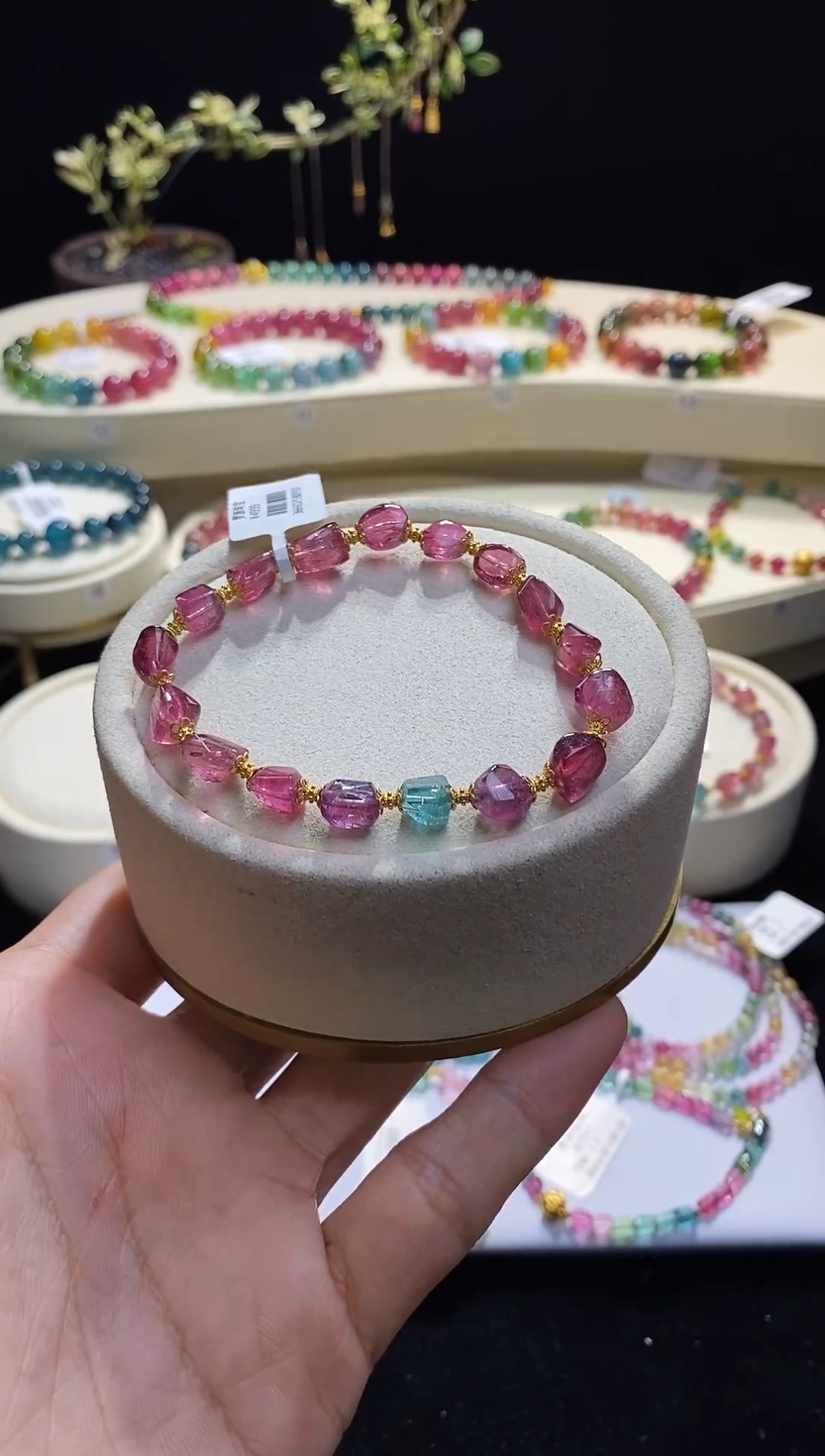 【闪购商品】碧玺手链未镶嵌16号B0950多样性发一