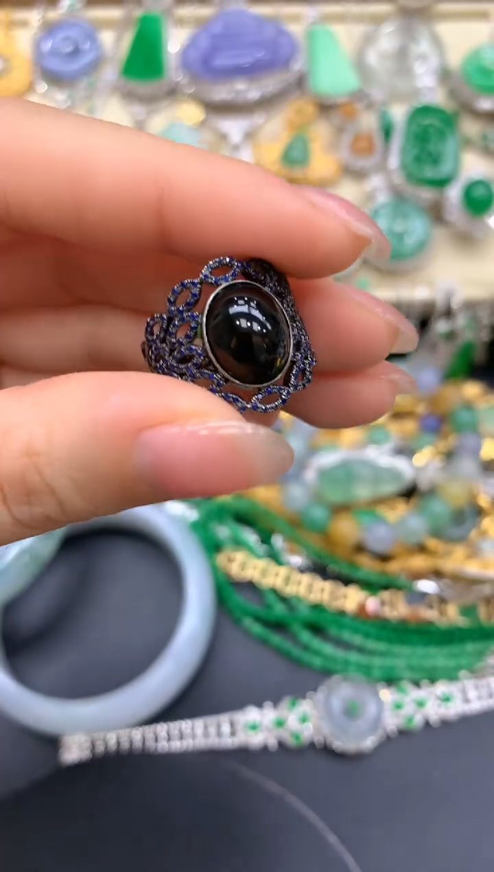 【闪购商品】翡翠戒指18K金镶嵌376-中国好珍宝