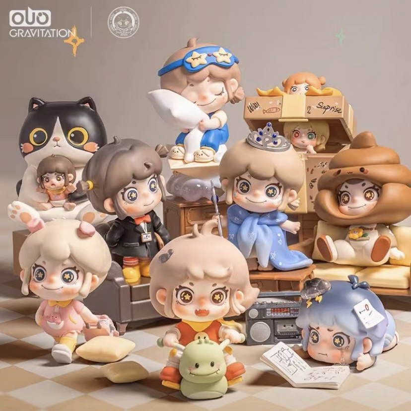 【拆盒】皮PoPo 重返小时候系列盲盒迷你公仔手办摆件潮玩   