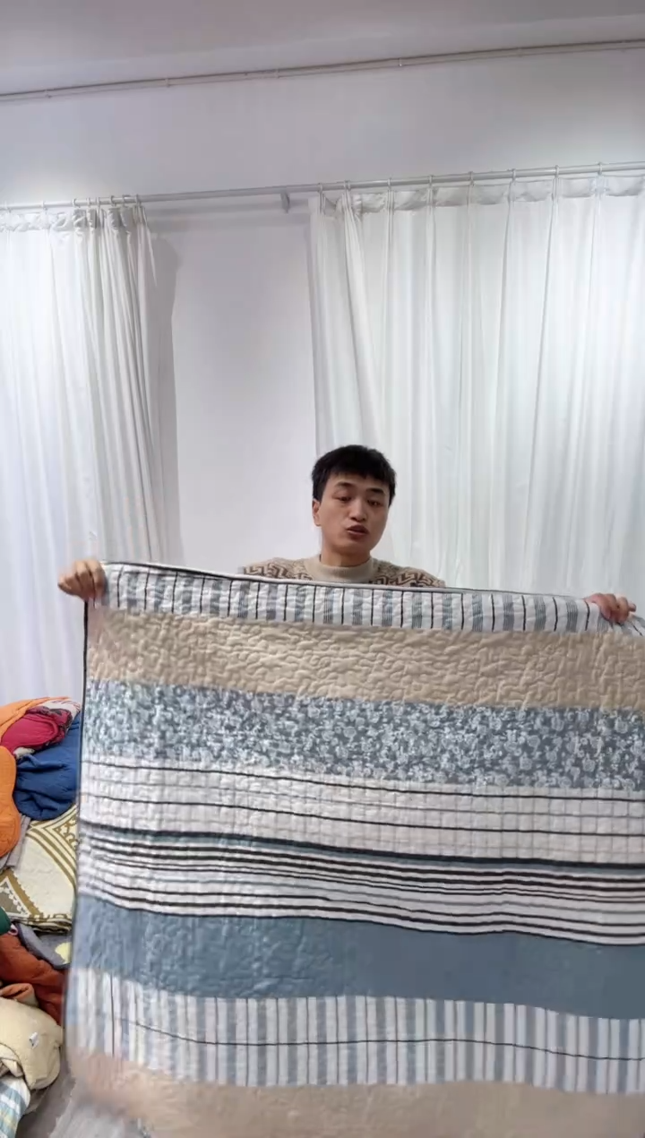 棉90*90纯棉床盖140号微瑕