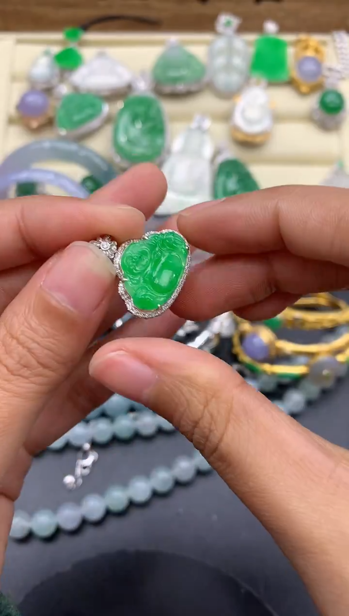【闪购商品】翡翠颈饰18K金镶嵌110-中国好珍宝