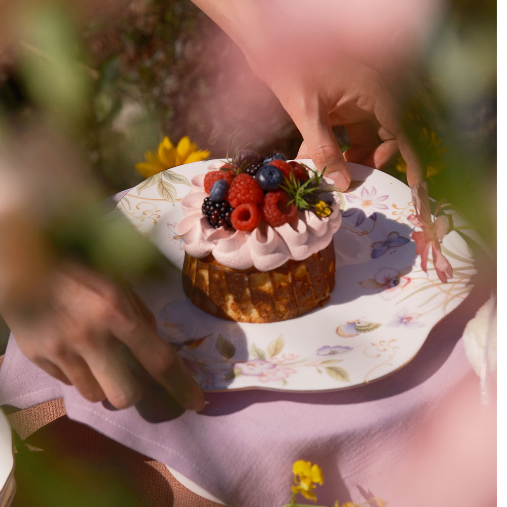 安娜16点（米拉贝尔花园）骨瓷餐具花型西餐盘甜品盘汤菜盘