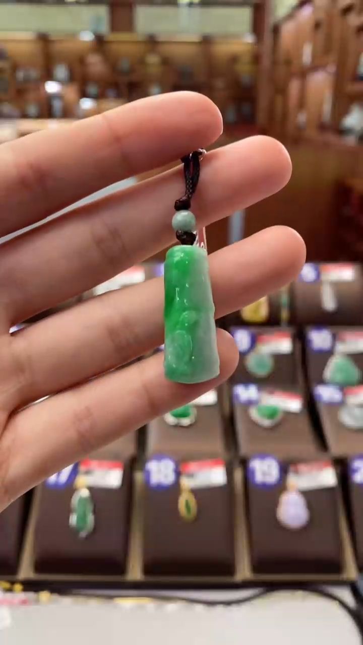 【闪购商品】翡翠颈饰未镶嵌竹节
