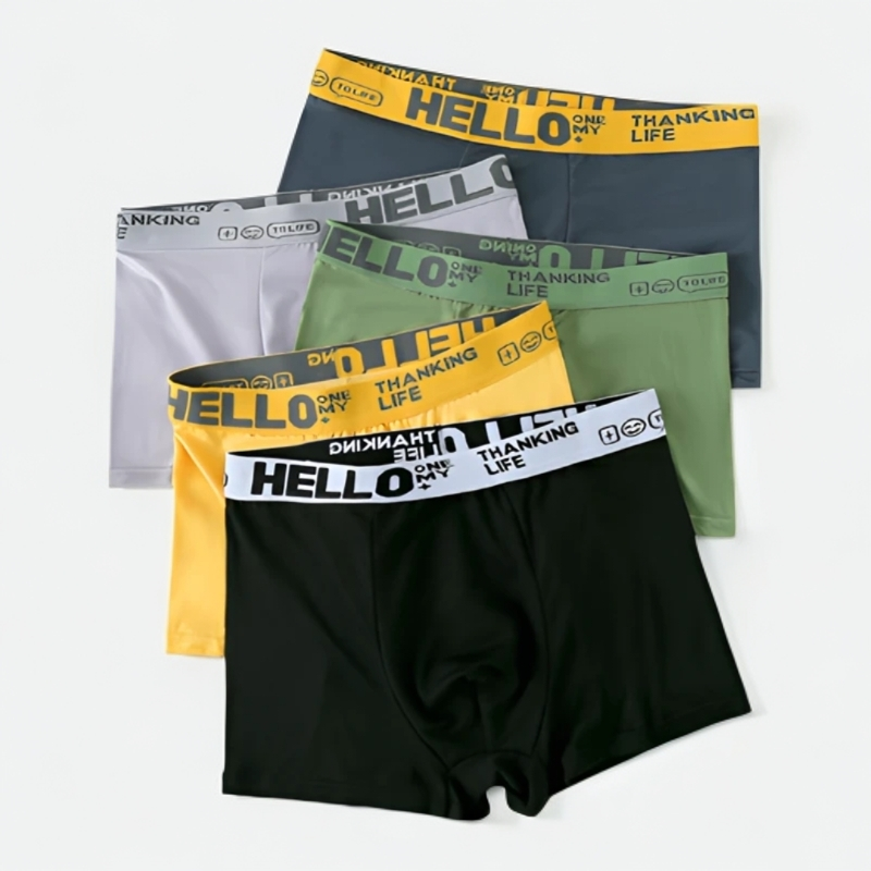 祺远盟【四条装】潮流内裤男士短裤柔软青少年男士短裤