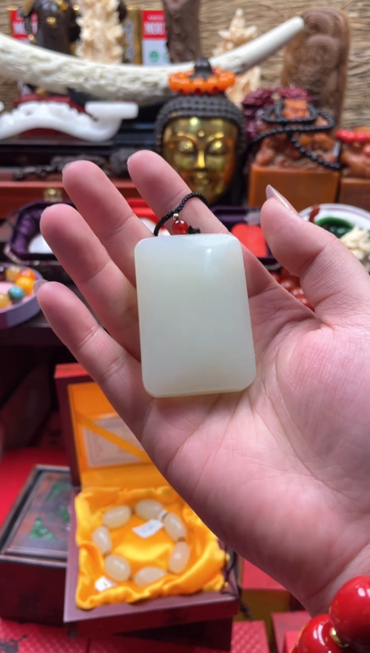 【闪购商品】和田玉挂件未镶嵌和白无事