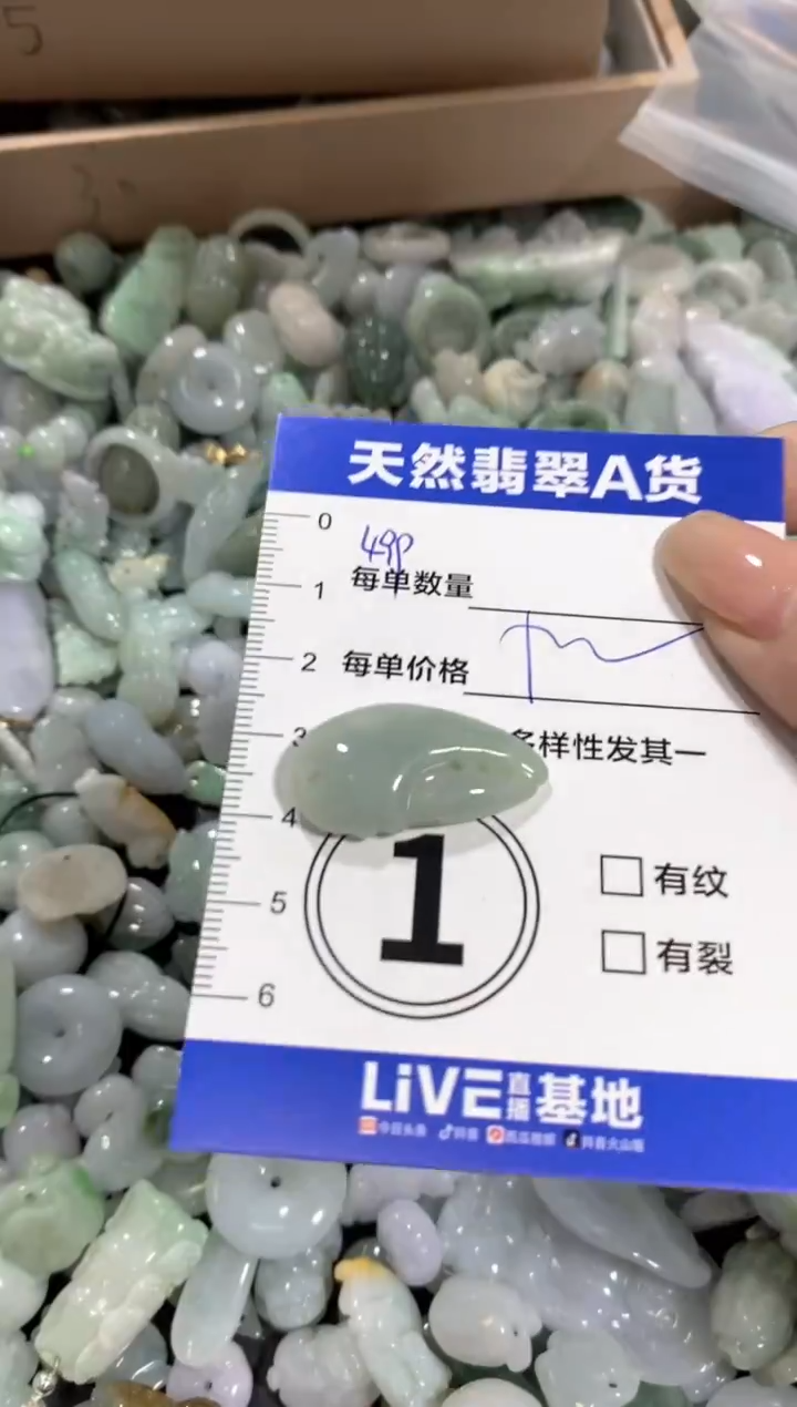 颈饰未镶嵌翡翠天然翡翠A货批量多样性发一件