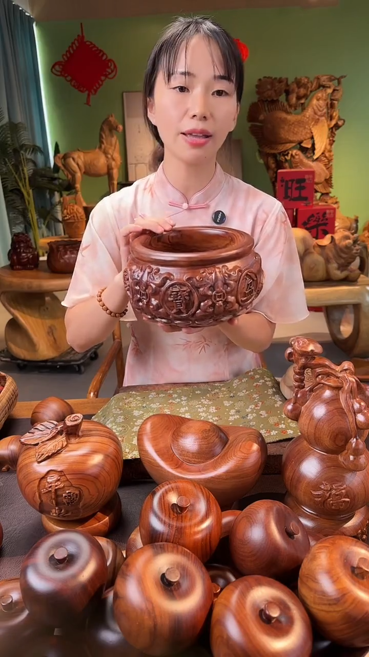 木香樟木精品聚宝盆