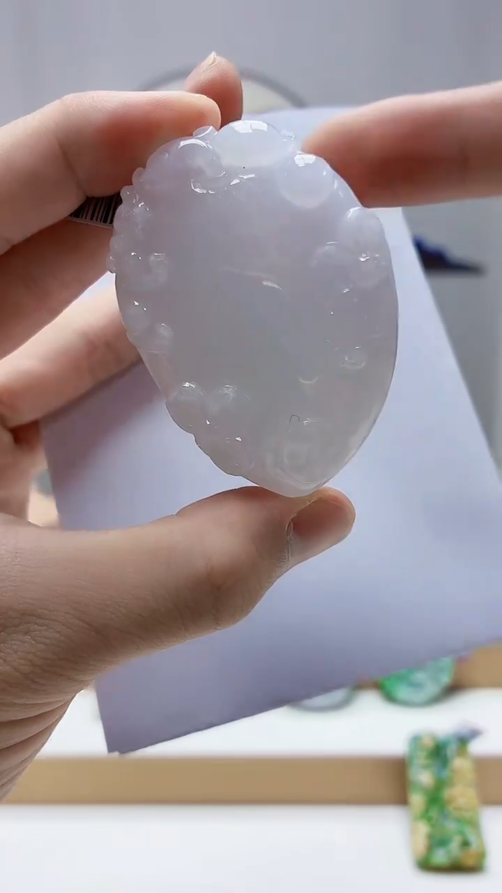 未镶嵌定制翡翠4852bb-毛货挂件22