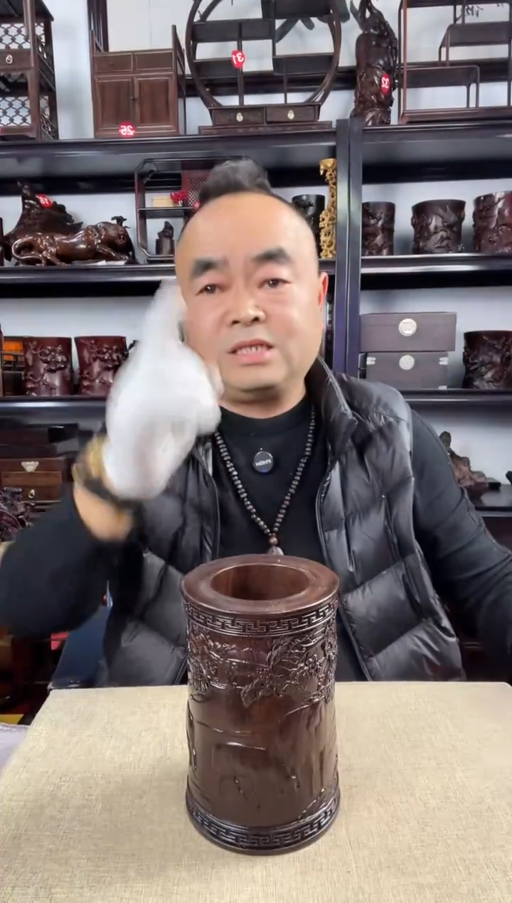 木老李红木工艺品728瑕疵