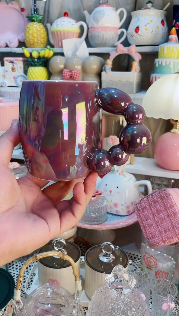 【闪购商品】瓷片高颜值又实用的麻花水杯