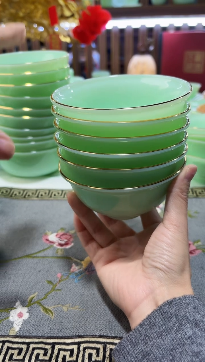 玉瓷 4.5英寸饭碗6个景德镇陶瓷