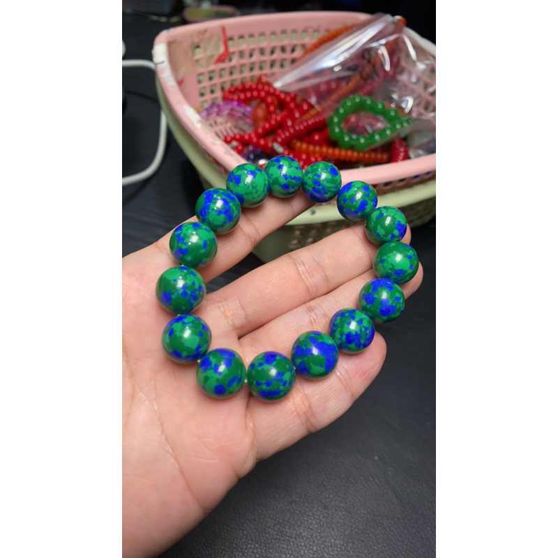 B 610 卡14 地球俏色手串