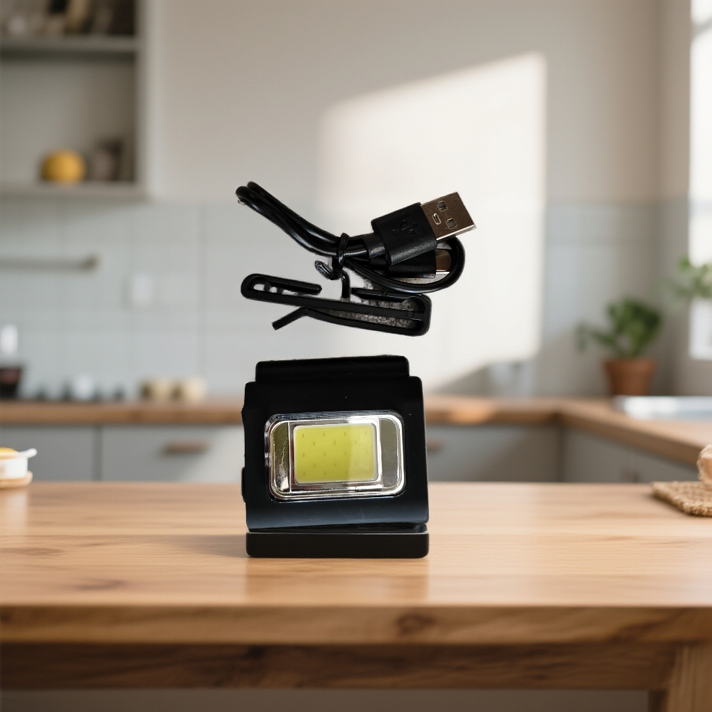 多功能磁吸胸灯头灯长续航硅胶材质 方便衣夹跑步工作灯（180）