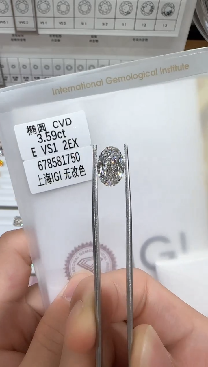 【闪购商品】未镶嵌实验室培育钻石@ 3.59ct 先鉴赏，再定制！
