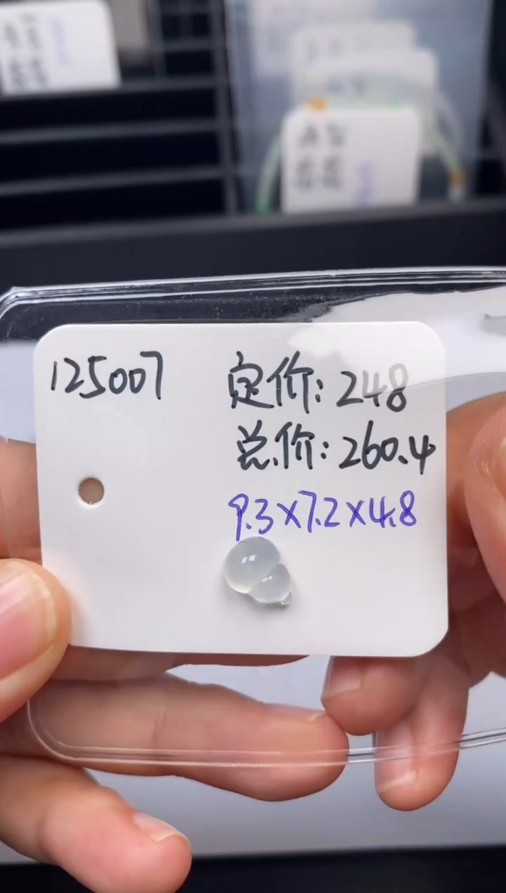 翡翠未镶嵌吊坠(不含链)125007