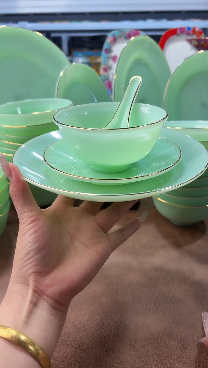 玉瓷四件套6套餐具