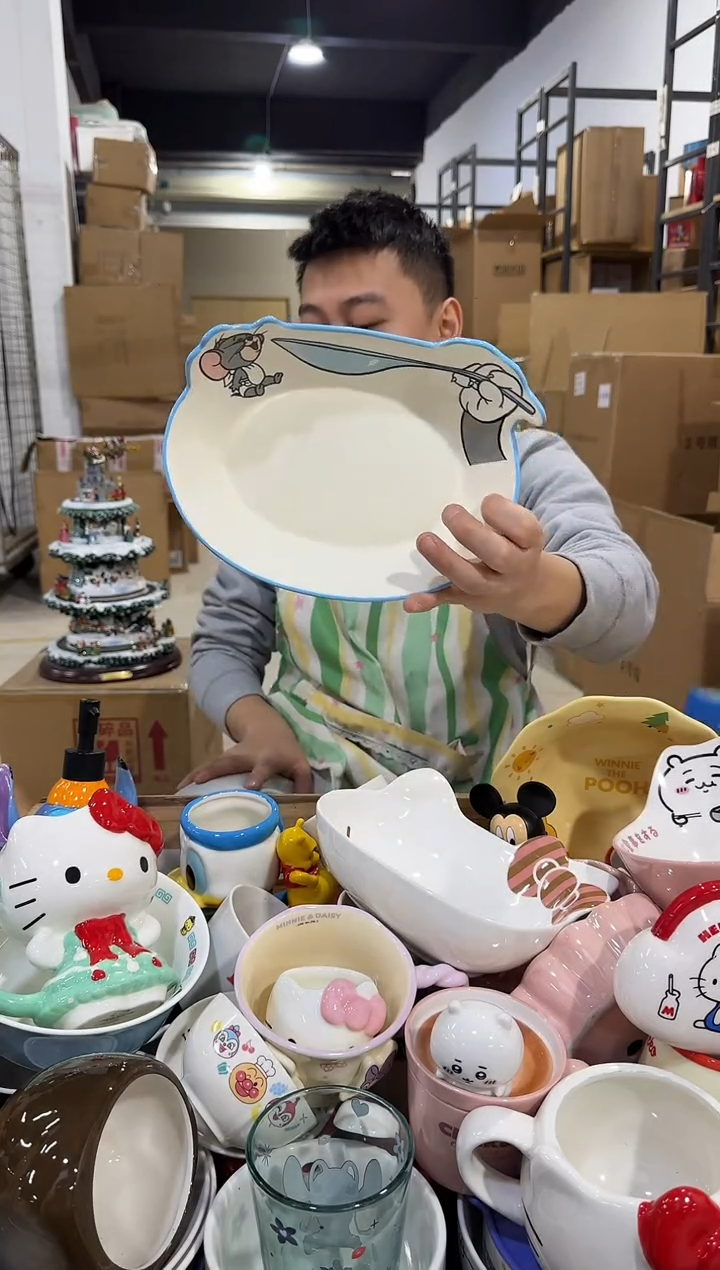 瓷片原盒泰菲餐盘