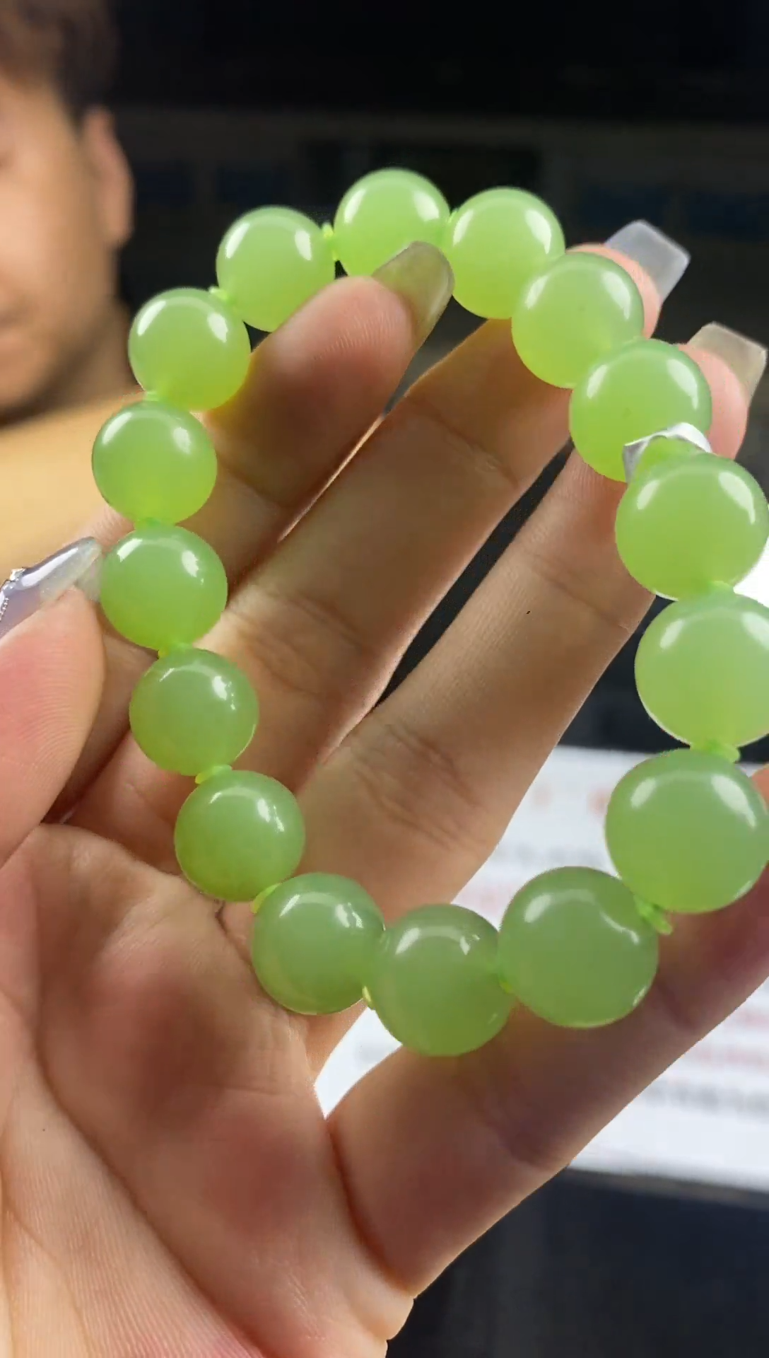 手串未镶嵌和田玉手串-S3566