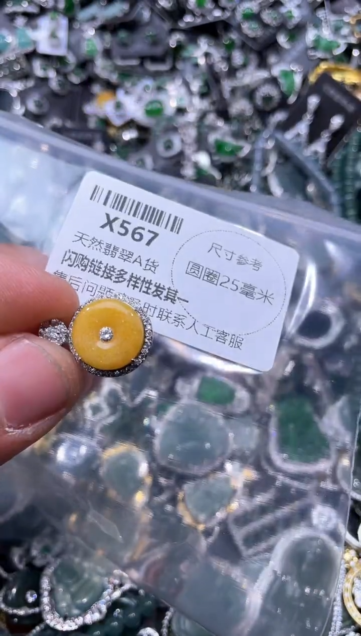 【闪购商品】翡翠颈饰未镶嵌X567吊坠