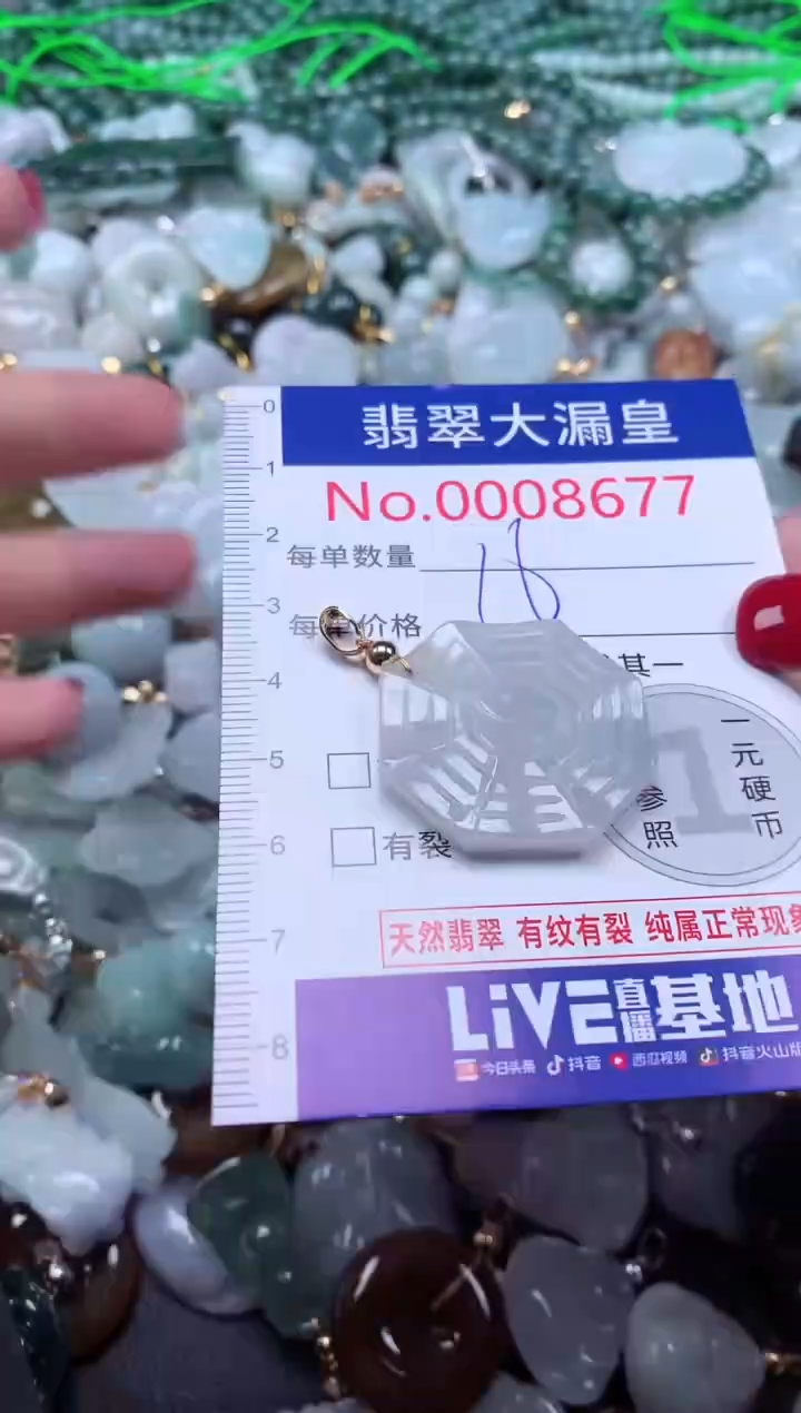 颈饰未镶嵌翡翠8677