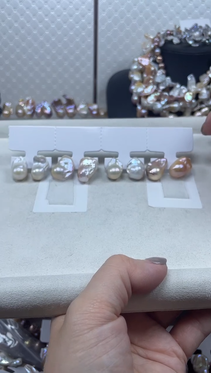 未镶嵌耳饰淡水珍珠【纯恬珍珠】（多样性发货发一）