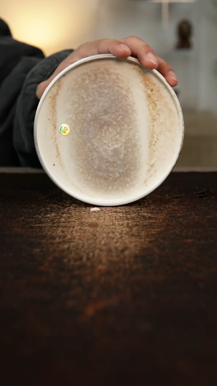 柴烧裸烧 高白壶承 14cm    60   微瑕