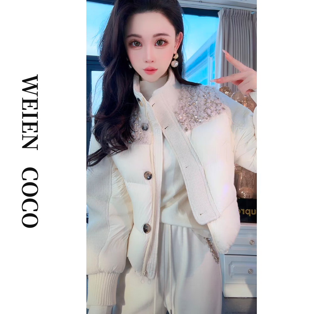 【薇恩COCO】轻奢气质外套中长款羽绒服女冬季新款S6143