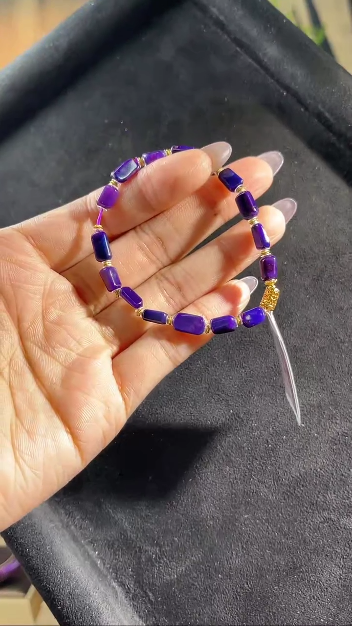 苏纪石（舒俱来）未镶嵌手链k金（多样性发一）南非舒俱来老矿